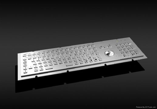 Industrial Metal Keyboard With Trackball Kb6h